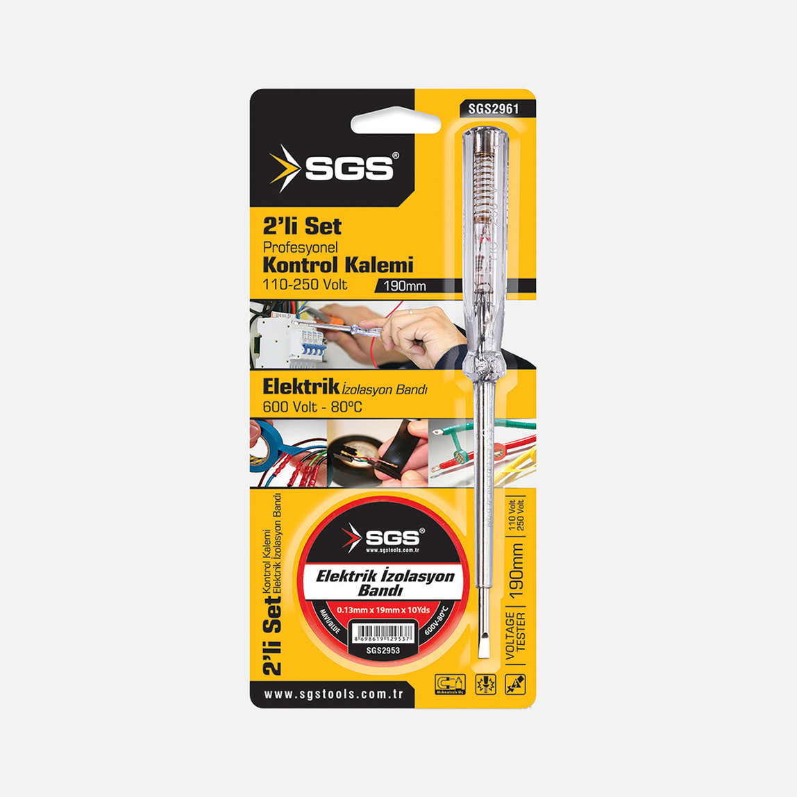    Sgs SGS2961 2’li Profesyonel Kontrol Kalemi Seti
 
