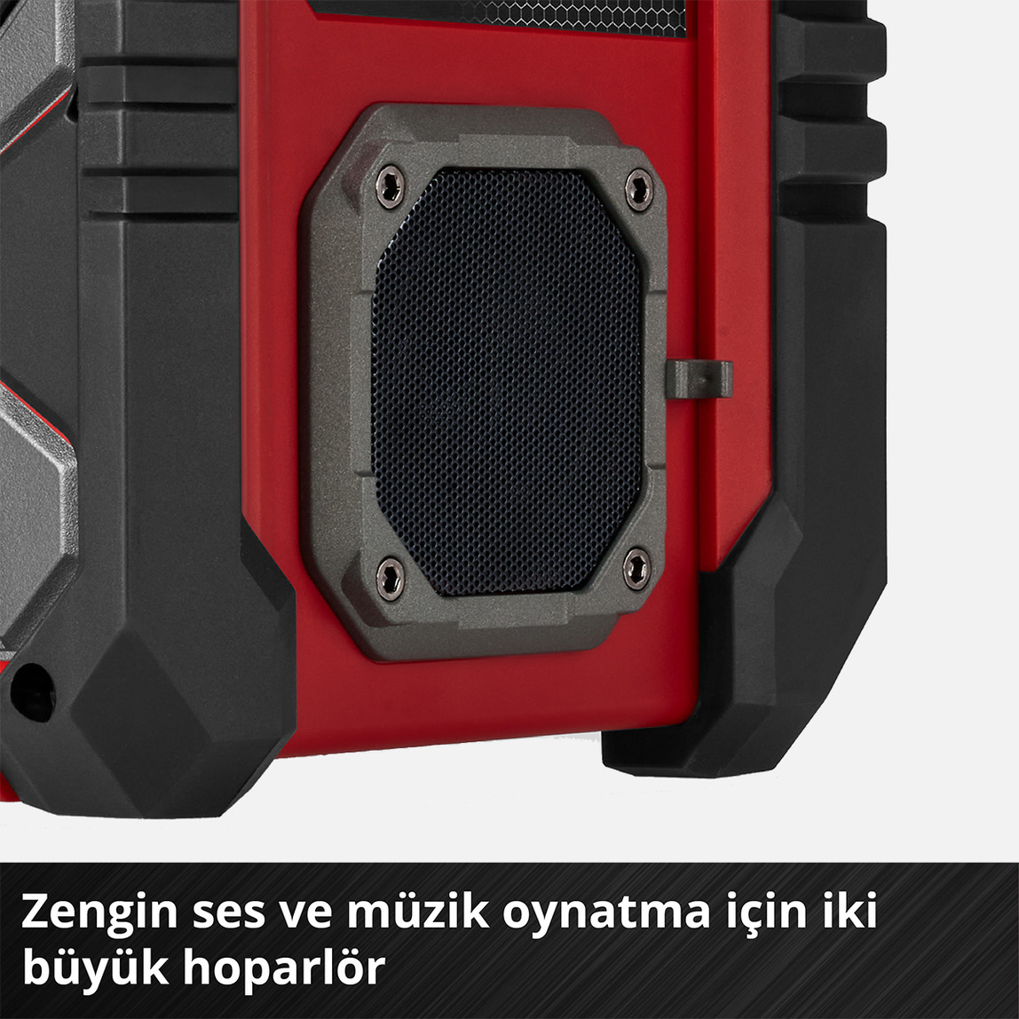    Einhell TE-CR 18 Li DAB+/FM/BT Solo Akülü Radyo (Akü ve şarj cihazı dahil değildir) 