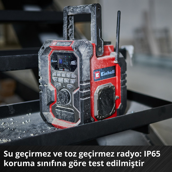 Einhell TE-CR 18 Li DAB+/FM/BT Solo Akülü Radyo (Akü ve şarj cihazı dahil değildir)