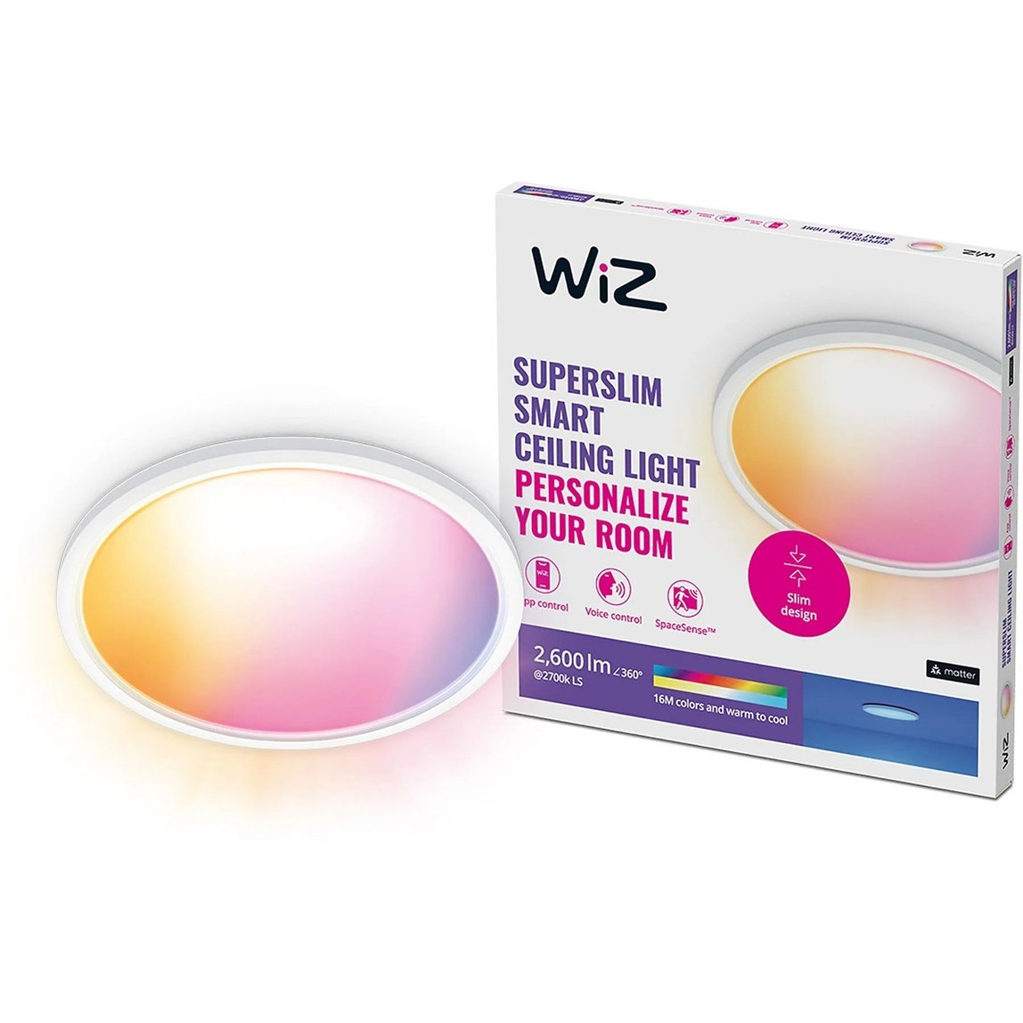    Wiz Süperslim 22W RGB Akıllı Tavan Armatürü 