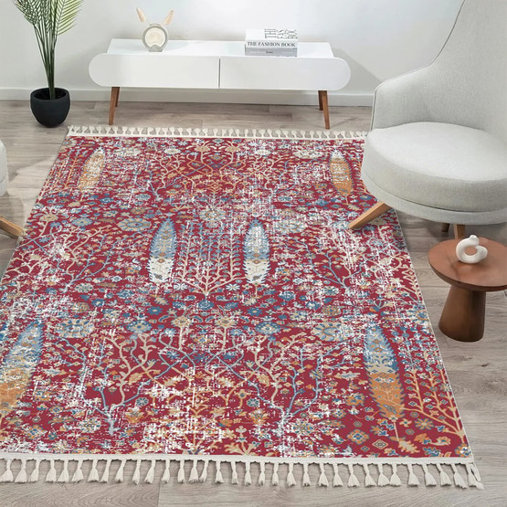Crea AKK004 Azelya Halı Kırmızı 80x150 cm