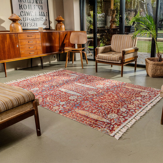 Crea AKK004 Azelya Halı Kırmızı 80x150 cm
