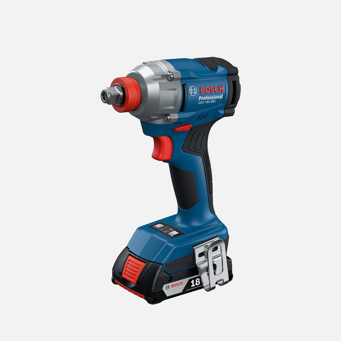    Bosch GDX 18V-285 GSB 185-LI 18V 2 Ah. Çift Akülü Vidalama ve Somun Sıkma Seti 