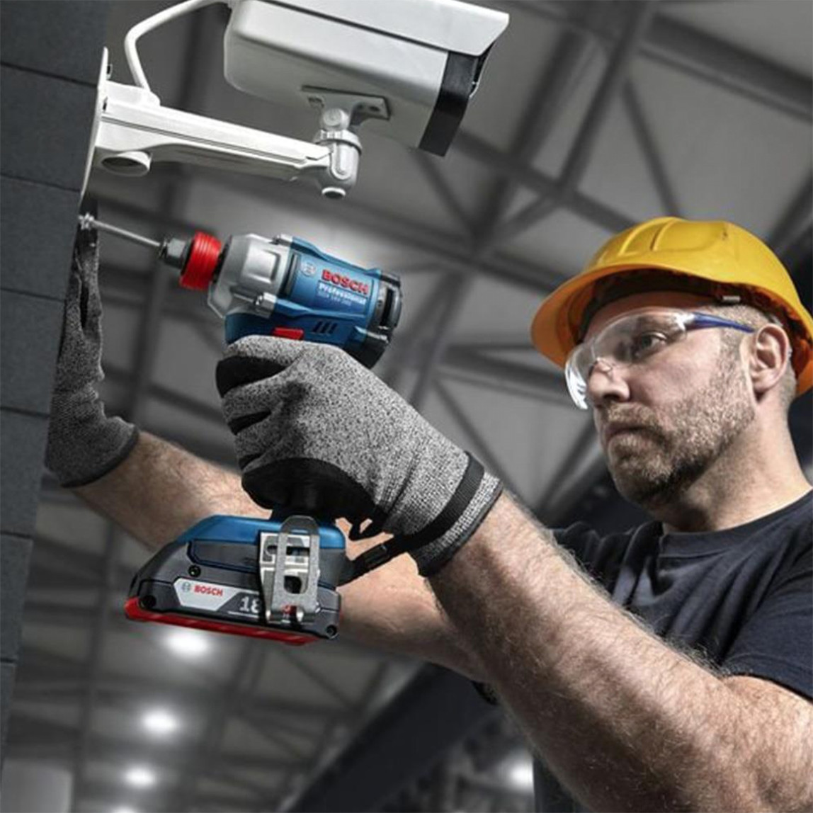    Bosch GDX 18V-285 GSB 185-LI 18V 2 Ah. Çift Akülü Vidalama ve Somun Sıkma Seti 