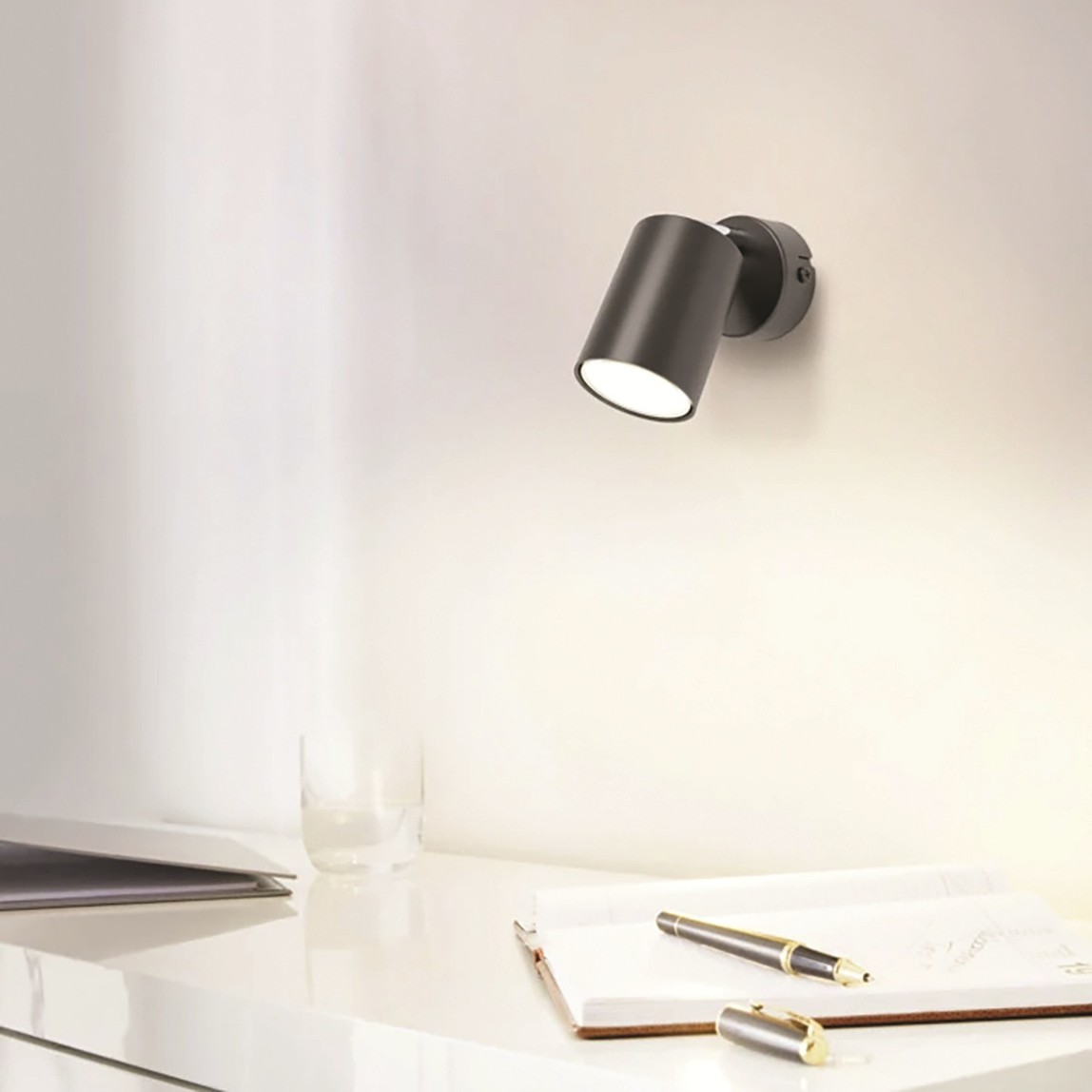    Eglo Reciso-E Siyah Çelik Sıva Üstü Spot 