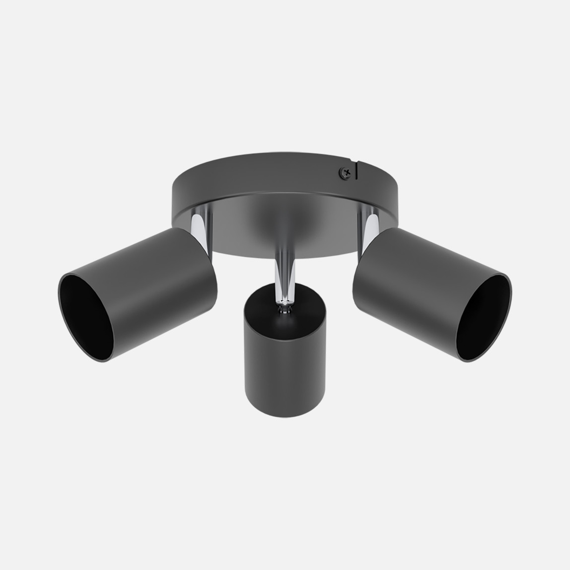    Eglo Reciso-E Üçlü Siyah Çelik Sıva Üstü Spot 