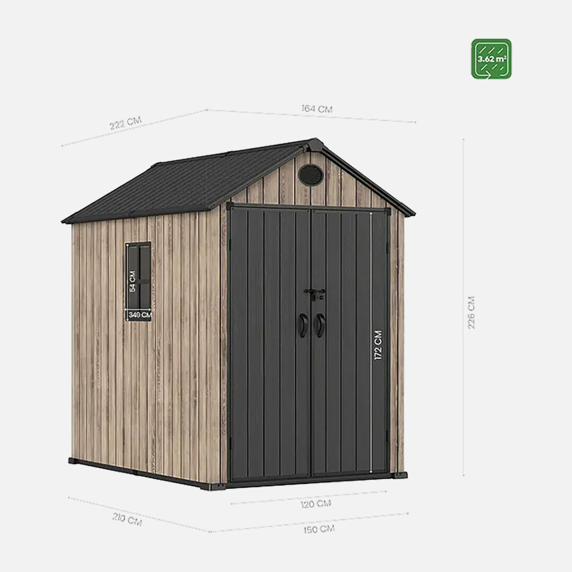    Resin Oak Alet Evi 3,62 m²  