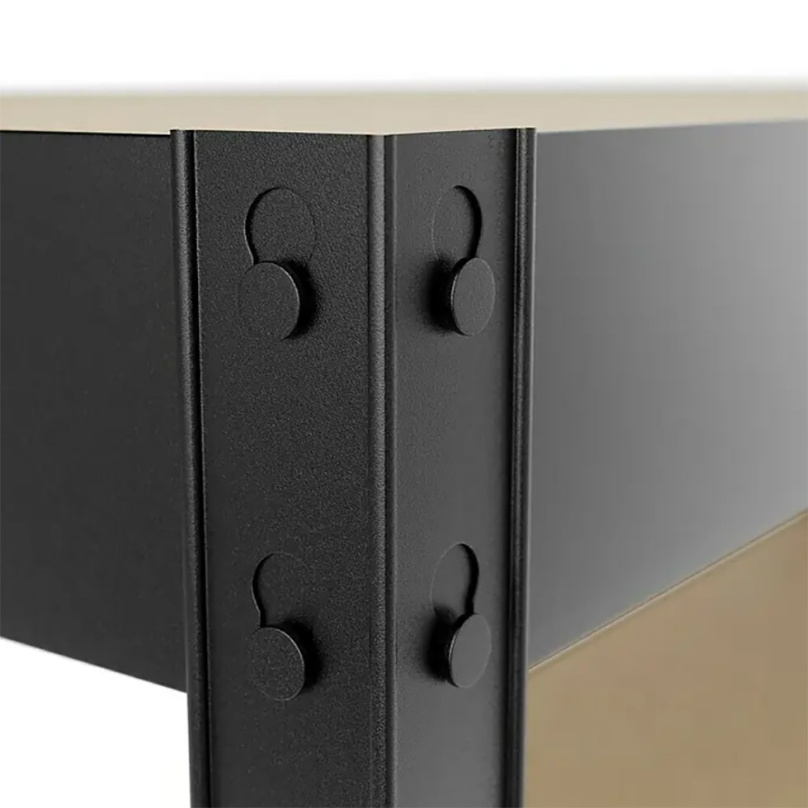    Anemos 4 Katlı Metal Raf Antrasit 80x30x180 cm 