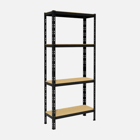 Regalux 4 Katlı Metal Raf Antrasit 80x30x180 cm