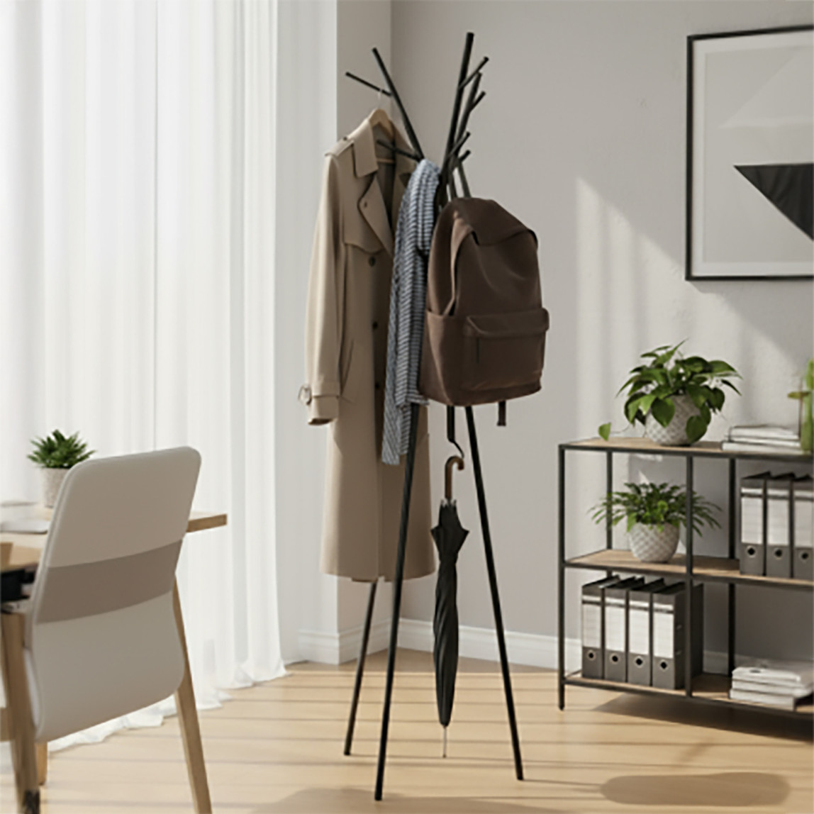    Tripod Portmanto Askılık Siyah 