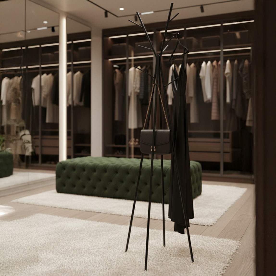    Tripod Portmanto Askılık Siyah 