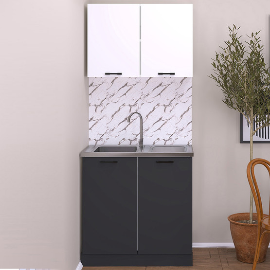 Fly Eviyeli Alt Dolap 80 cm Antrasit