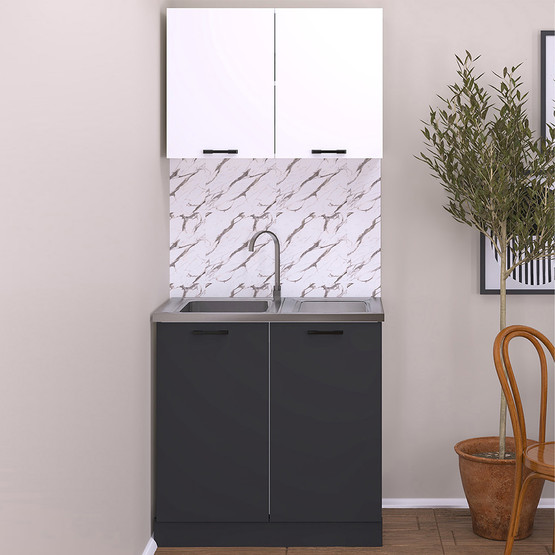 Fly Eviyeli Üst Dolap 80 cm Beyaz