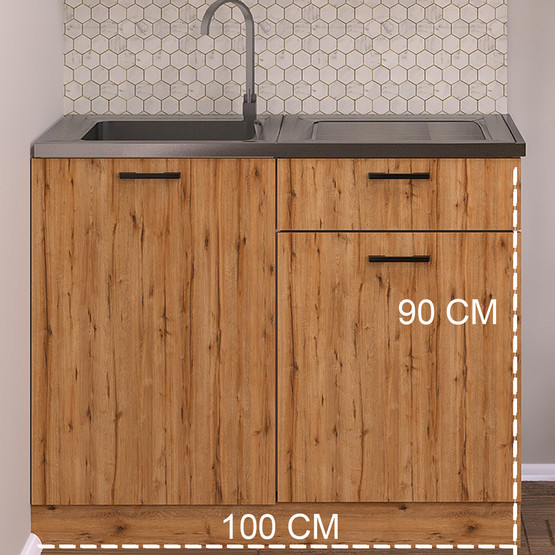 Fly Detroit Eviyeli Alt Dolap 100 cm