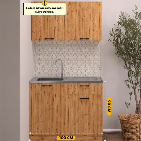 Fly Detroit Eviyeli Alt Dolap 100 cm