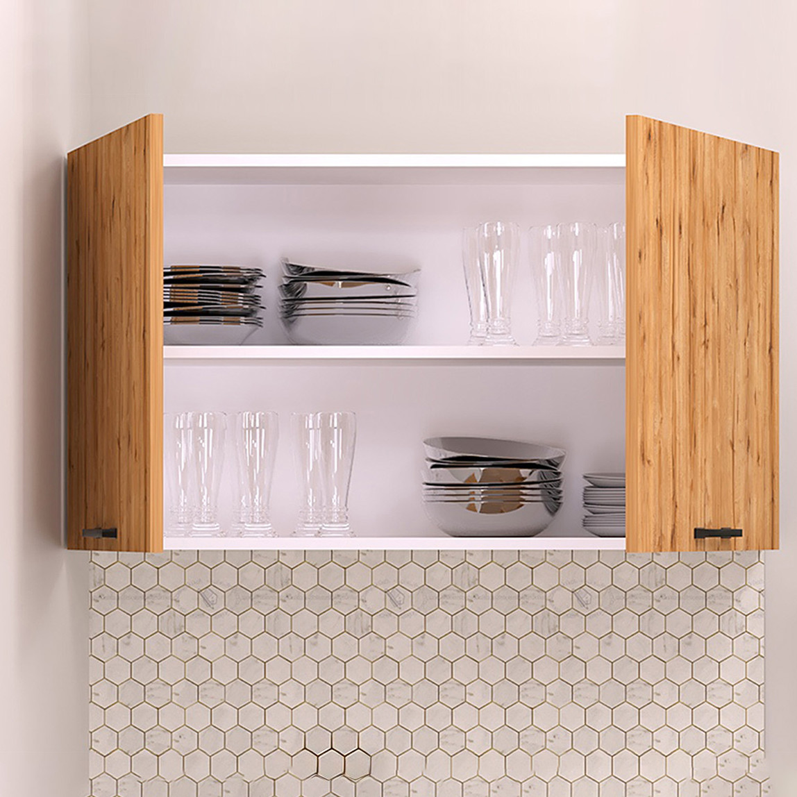    Fly Detroit Eviyeli Üst Dolap 100 cm 