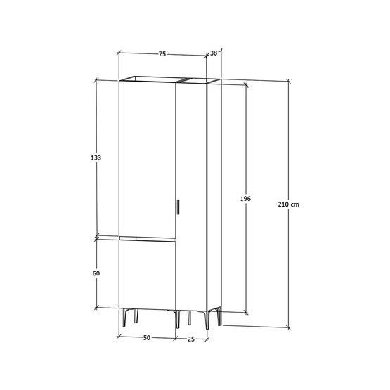 Fly Raflı Kombi Dolabı