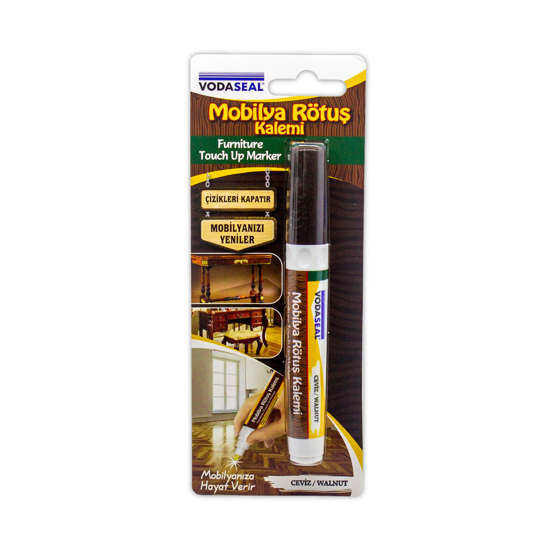    Vodaseal Mobilya Rötüş Kalemi Ceviz 