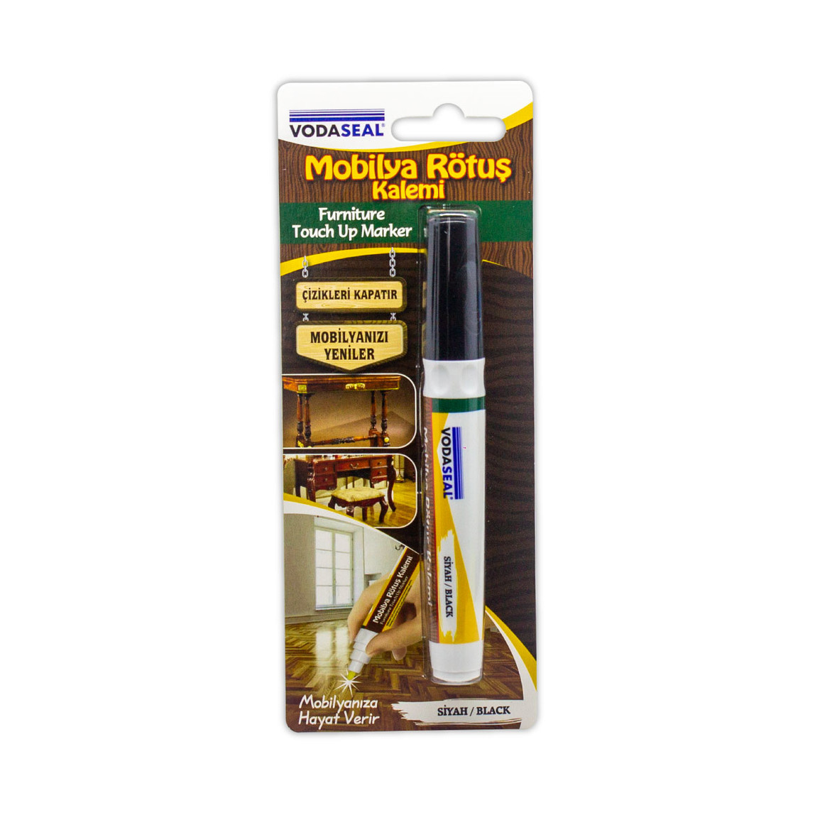    Vodaseal Mobilya Rötüş Kalemi Siyah 
