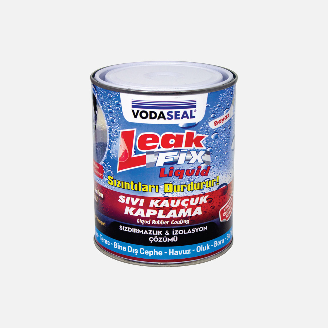    Vodaseal Leak Fix Kauçuk Kaplama Beyaz 800 Gr 