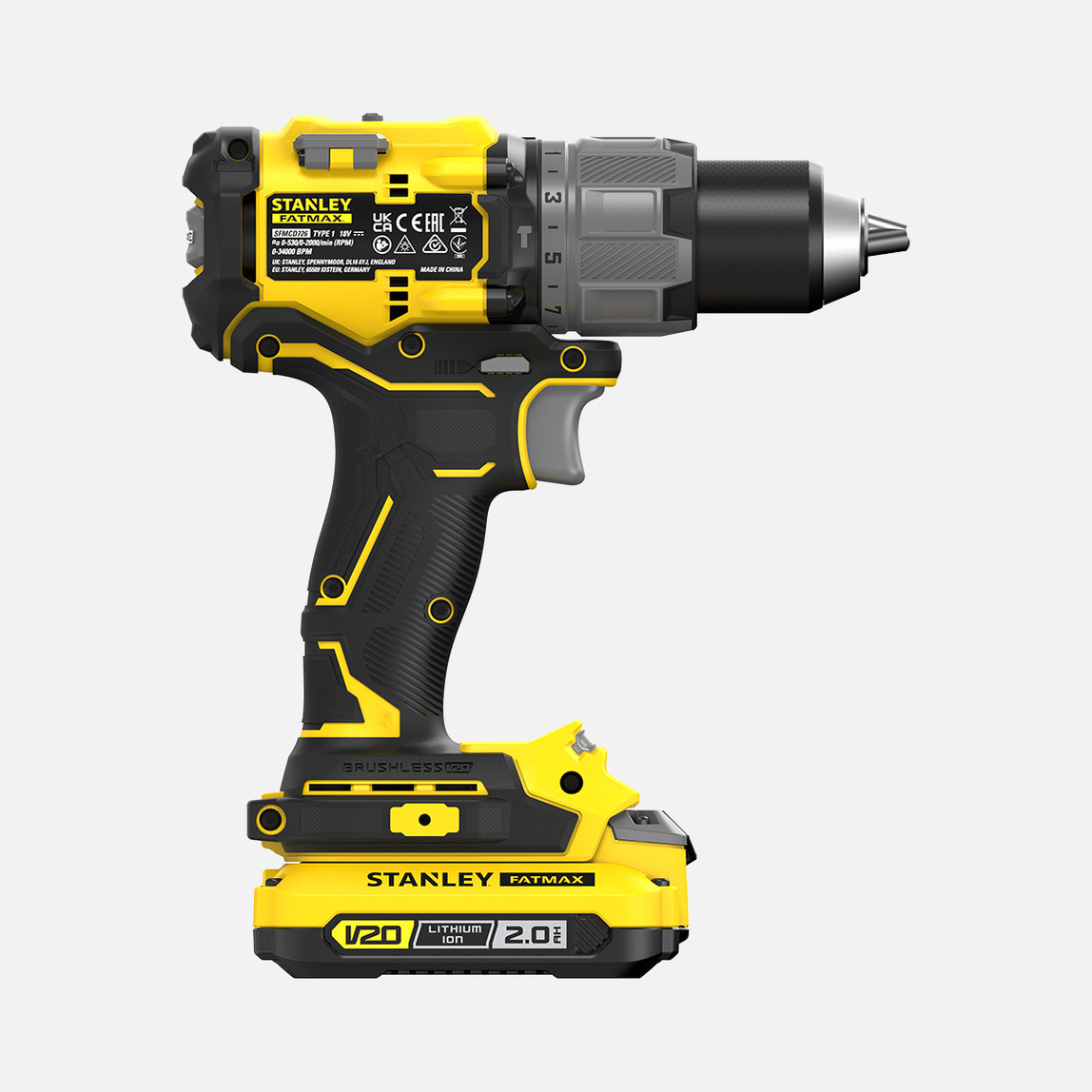    Stanley Sfmcd726D2K-Qw 2Ah Çift Akülü Fırçasız Darbeli Matkap  