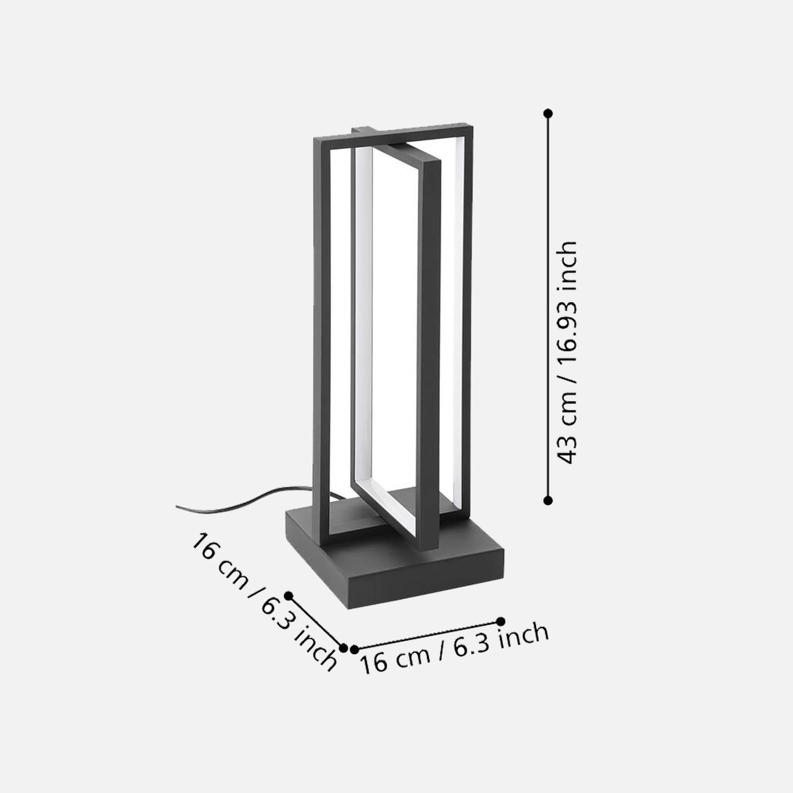    Eglo Siberia Led Masa Lambası Siyah 