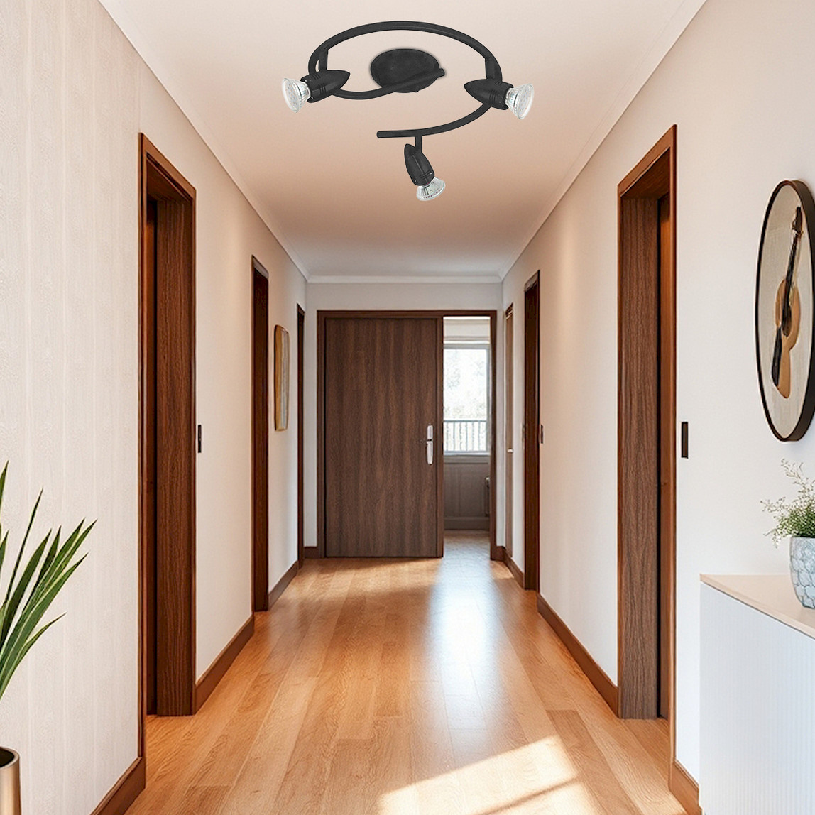    Eglo Sabadell Led Slot 3 Adet Siyah 