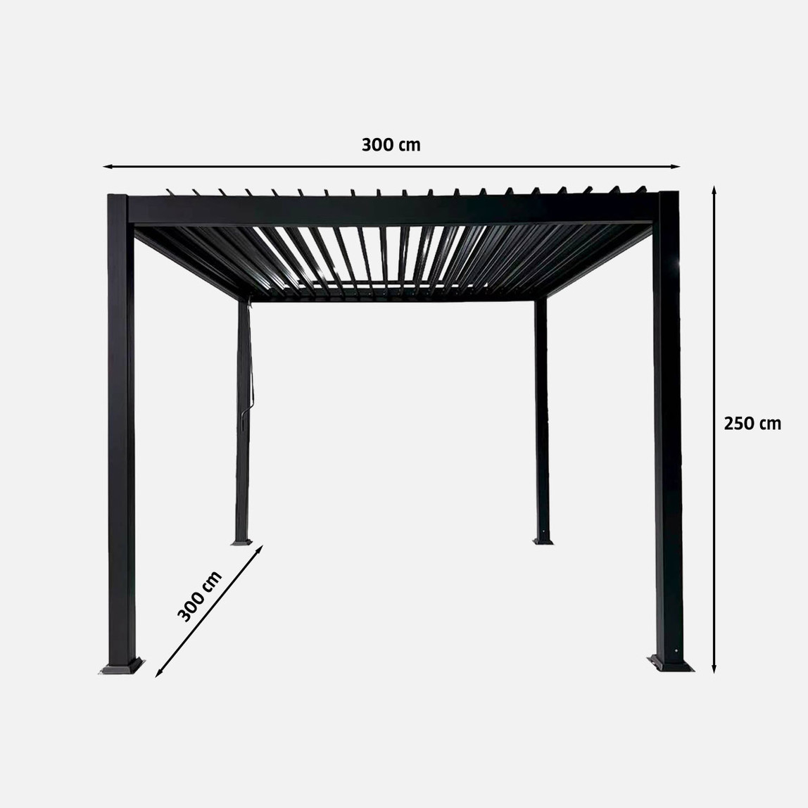    Sunfun Alüminyum Mekanizmalı Pergola 300 x 300 cm 