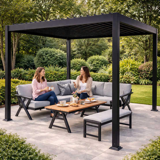 Sunfun Alüminyum Mekanizmalı Pergola 300 x 300 cm