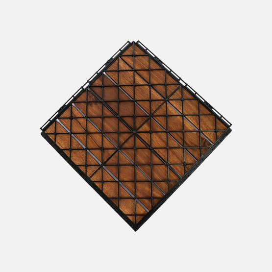 Akasya Ahşap Yer Döşemesi Kahverengi 5 Adet 30*30*2 cm

