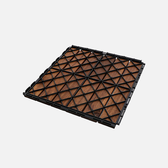 Akasya Ahşap Yer Döşemesi Kahverengi 5 Adet 30*30*2 cm

