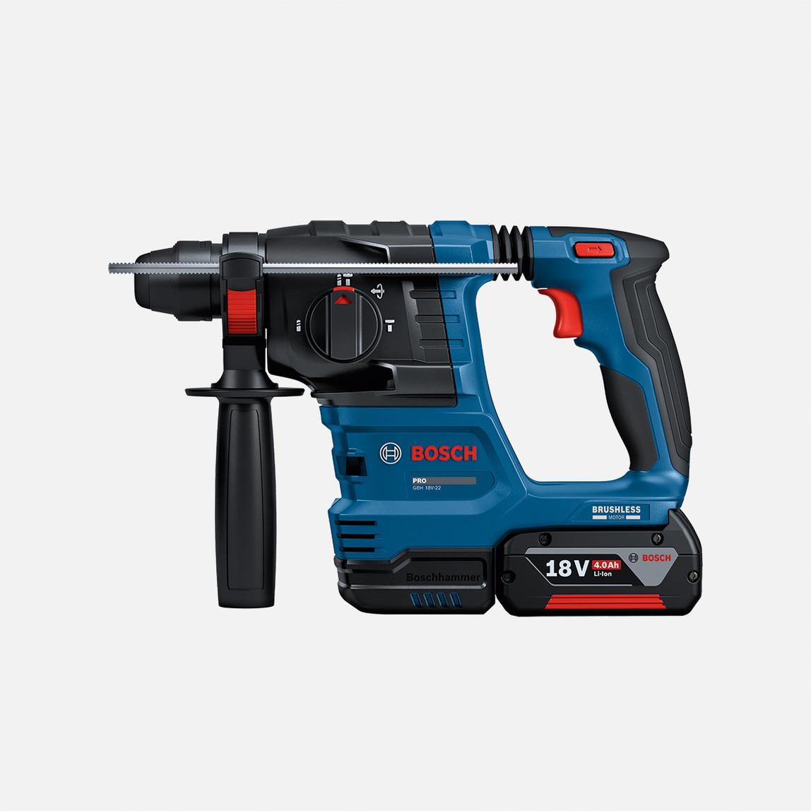    Bosch GSR18V45+GWS18V8+GBH18V22+3x4Ah+GAL18V40 Profesyonel 3'lü Makine Seti   