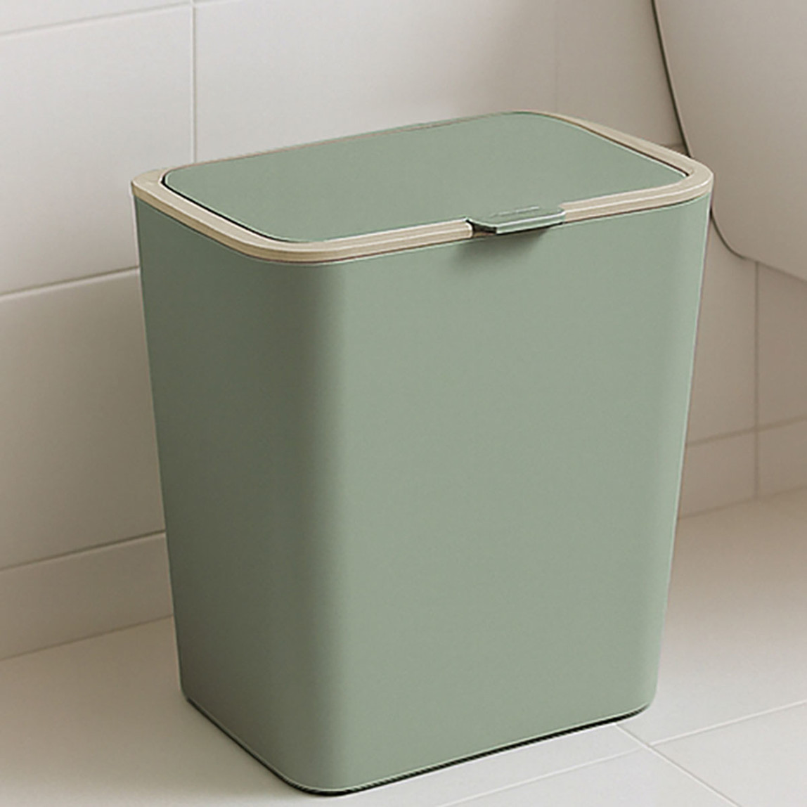    Flip Çöp Kovası Yeşil 6L 