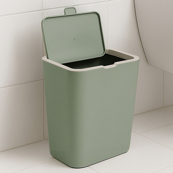 Flip Çöp Kovası Yeşil 6L