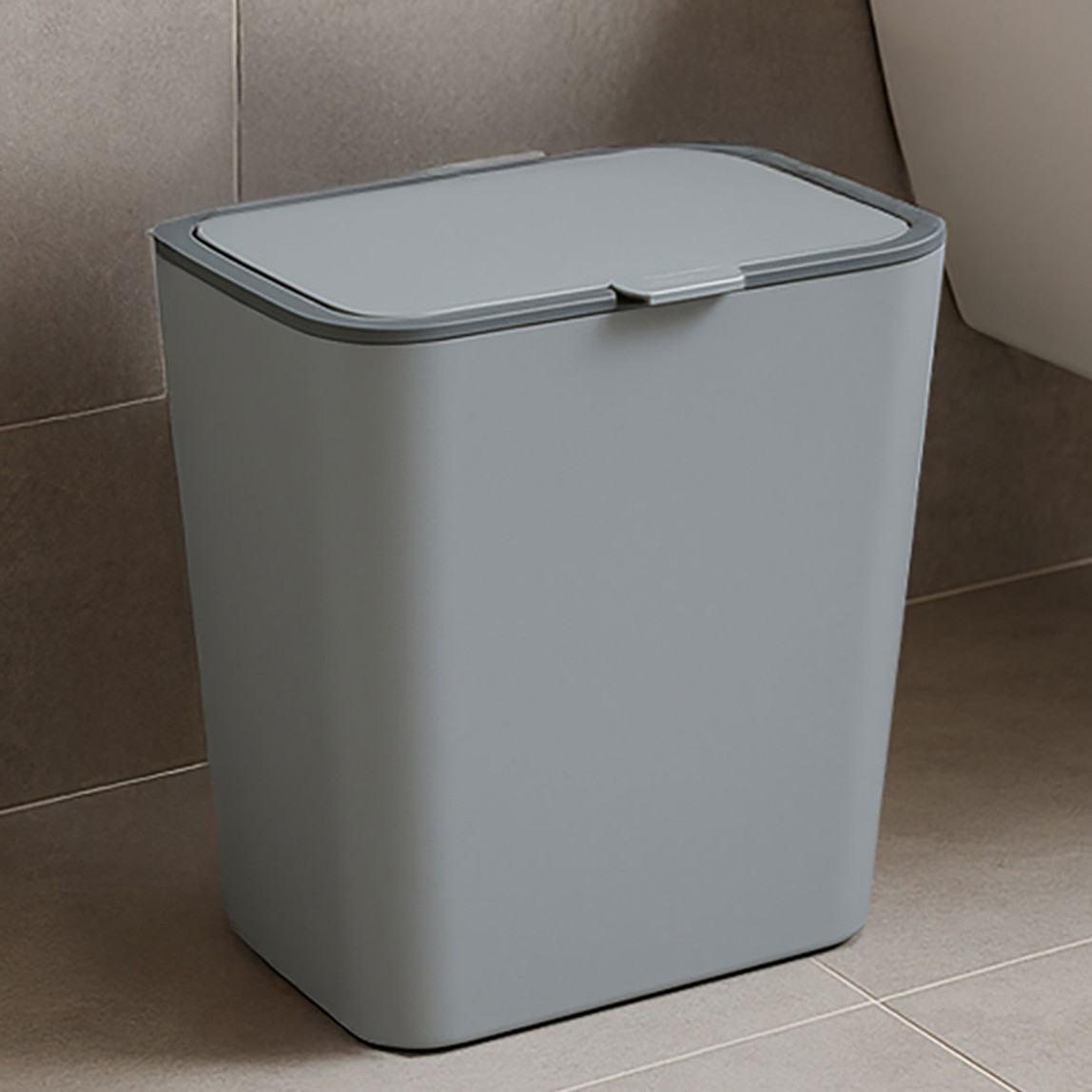    Flip Çöp Kovası Gri 6L 