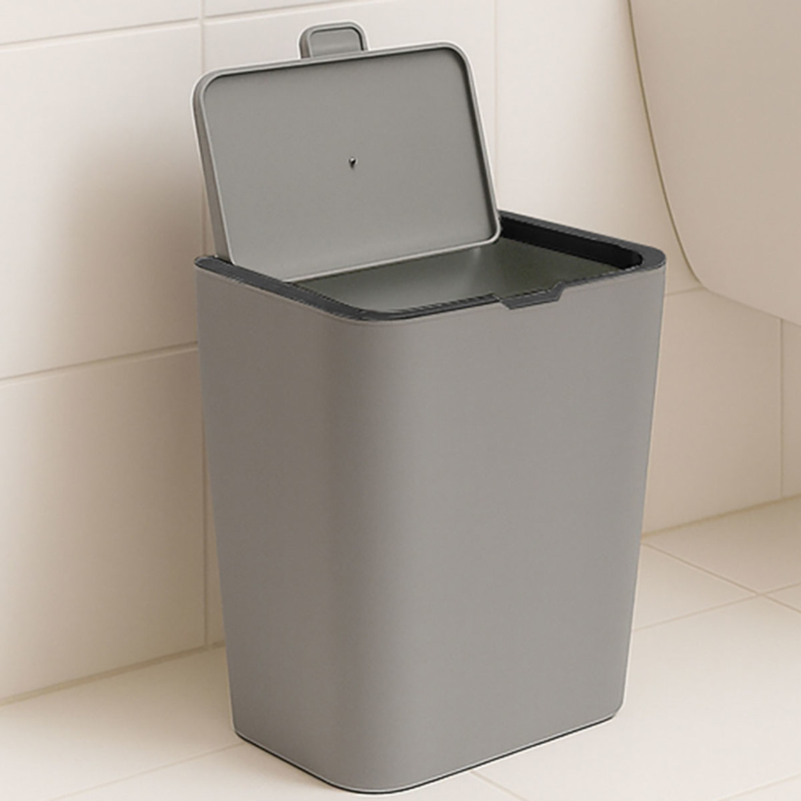    Flip Çöp Kovası Gri 6L 