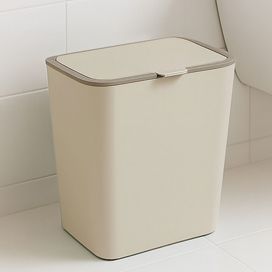 Flip Çöp Kovası Bej 6L