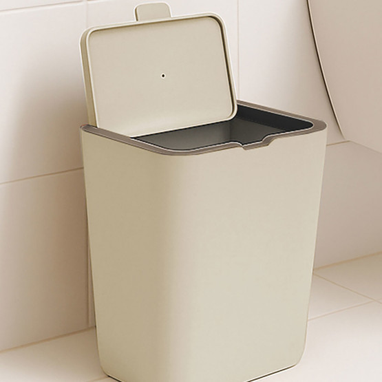 Flip Çöp Kovası Bej 6L