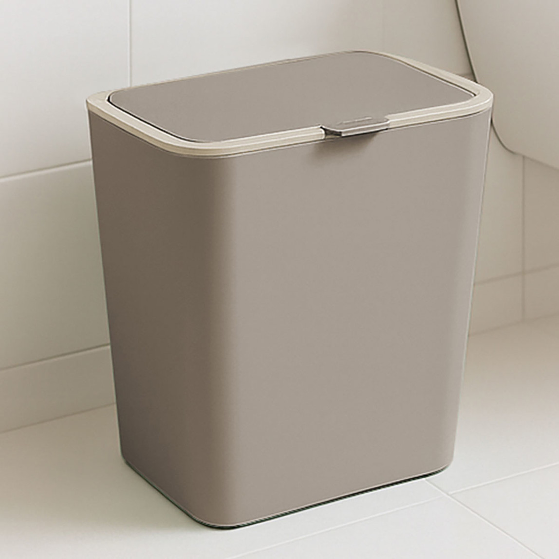    Flip Çöp Kovası Kum Beji 6L 