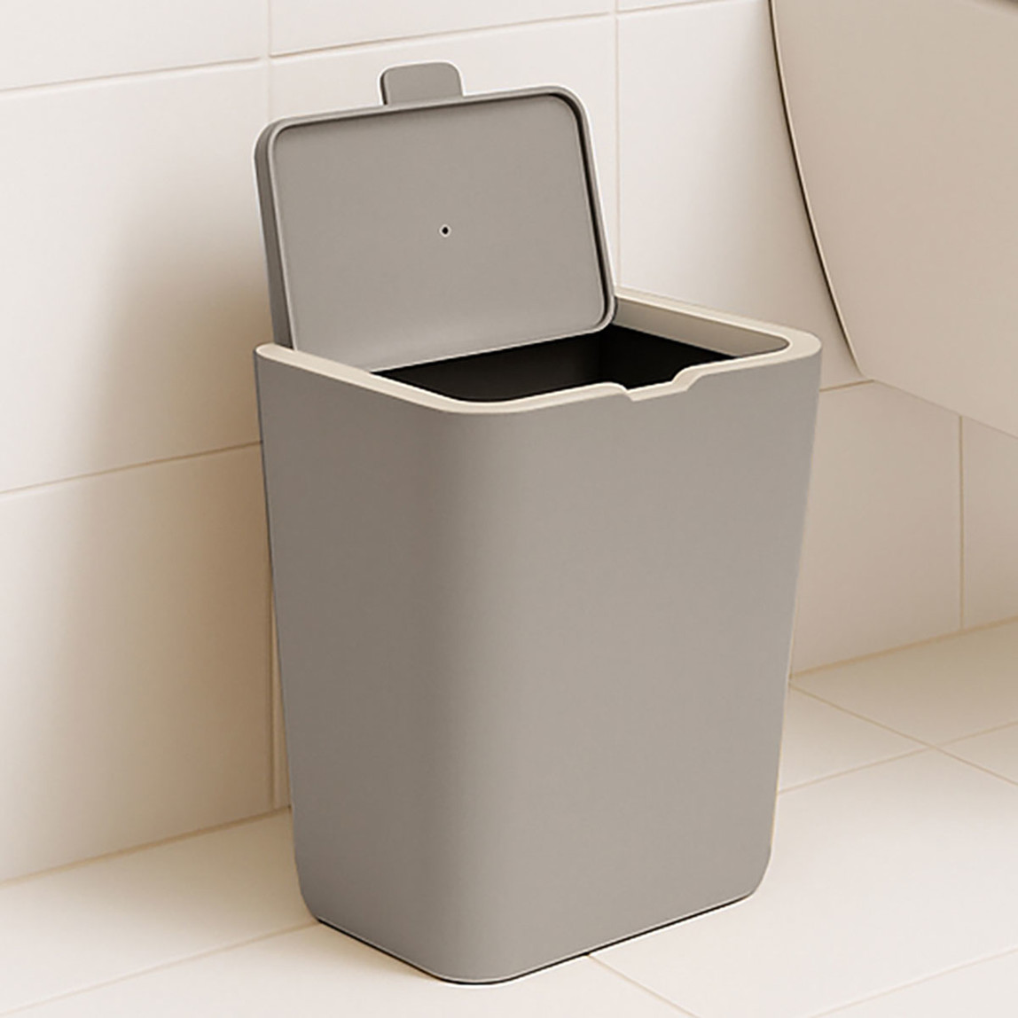    Flip Çöp Kovası Kum Beji 6L 