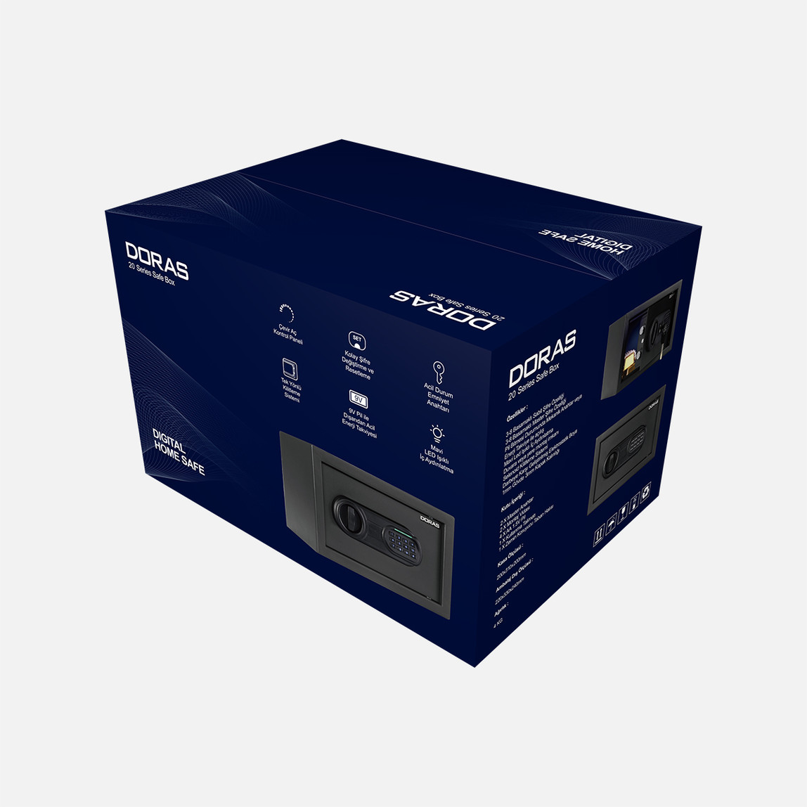    Doras 20S Serisi Ev ve Otel Tipi Şifreli Kasa 