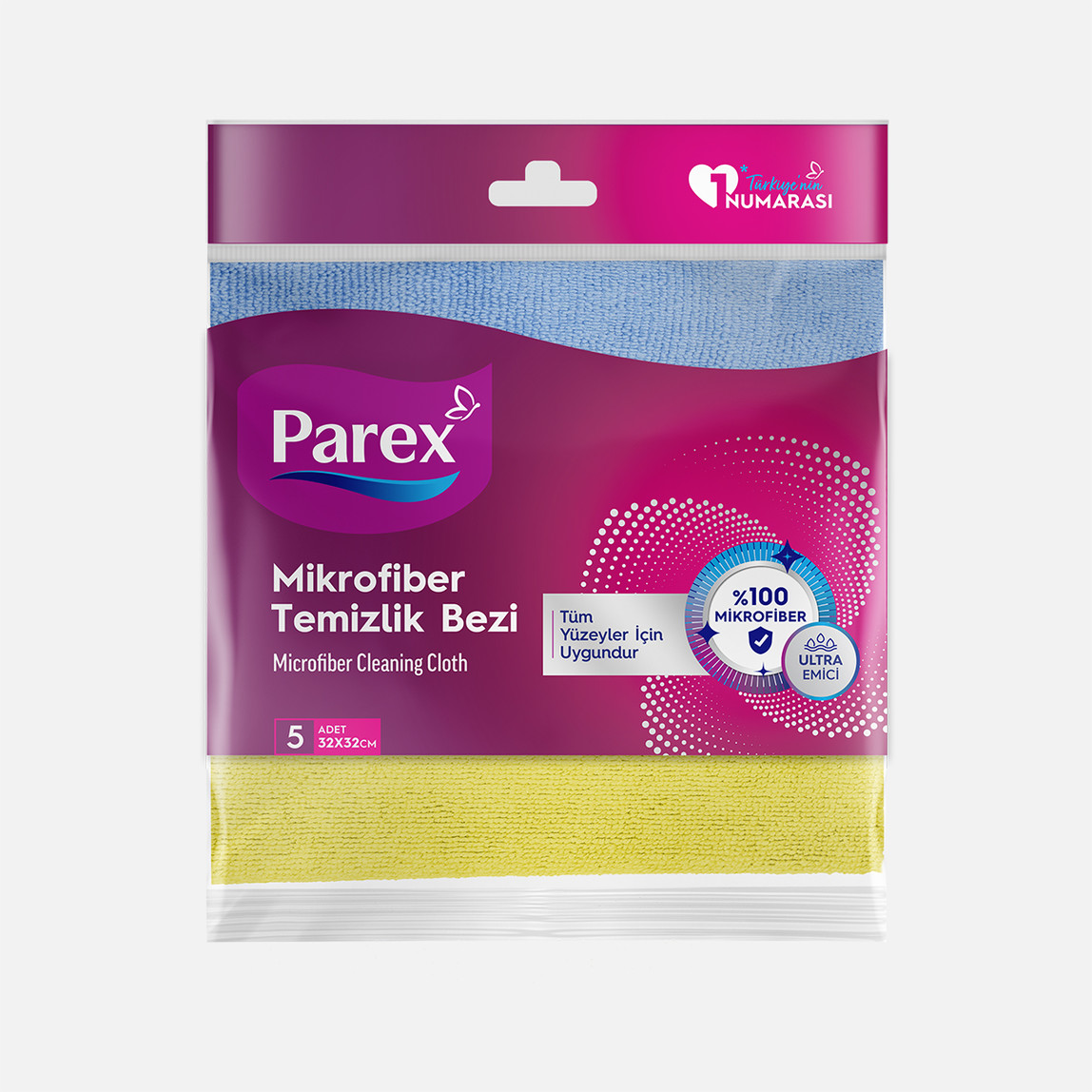    Parex Mikrofiber Temizlik Bezi 5'li 