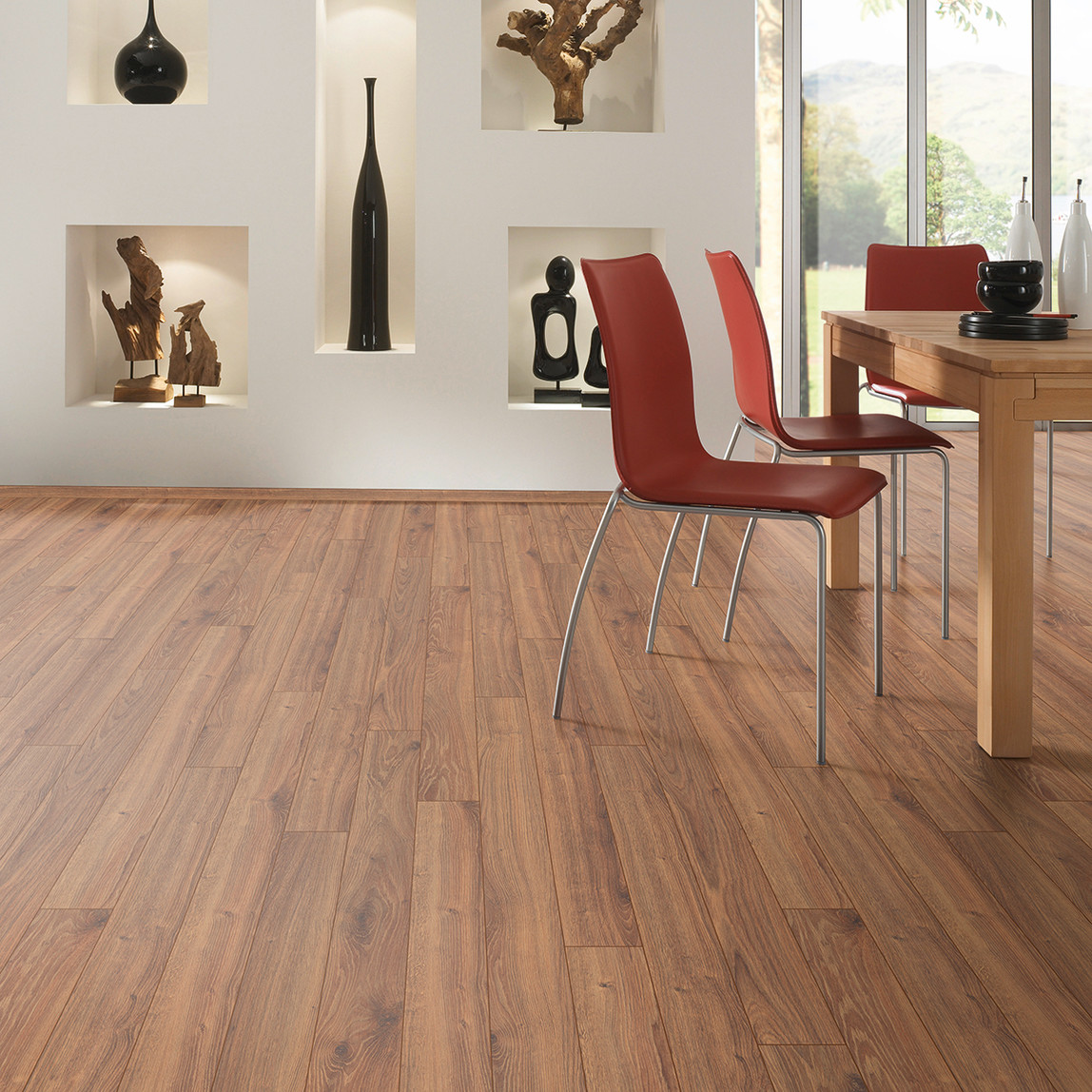    Krono Modera Mercan Meşe 32. Sınıf Laminat Parke Derzli 1285x192x8 mm 2,22 m² 