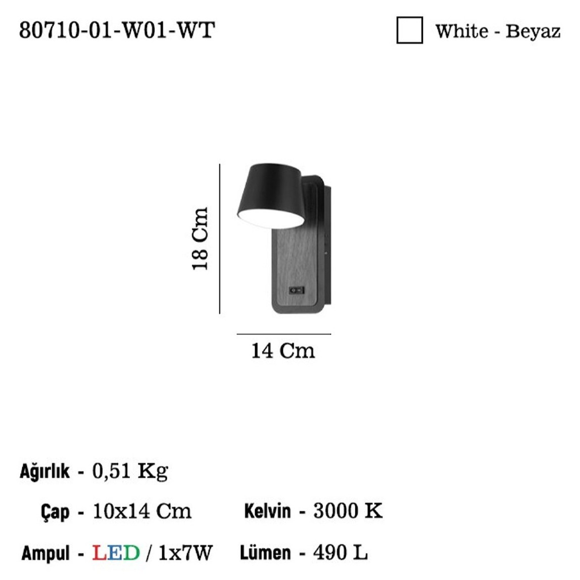    Lucea Poleto Tekli Aplik Beyaz 