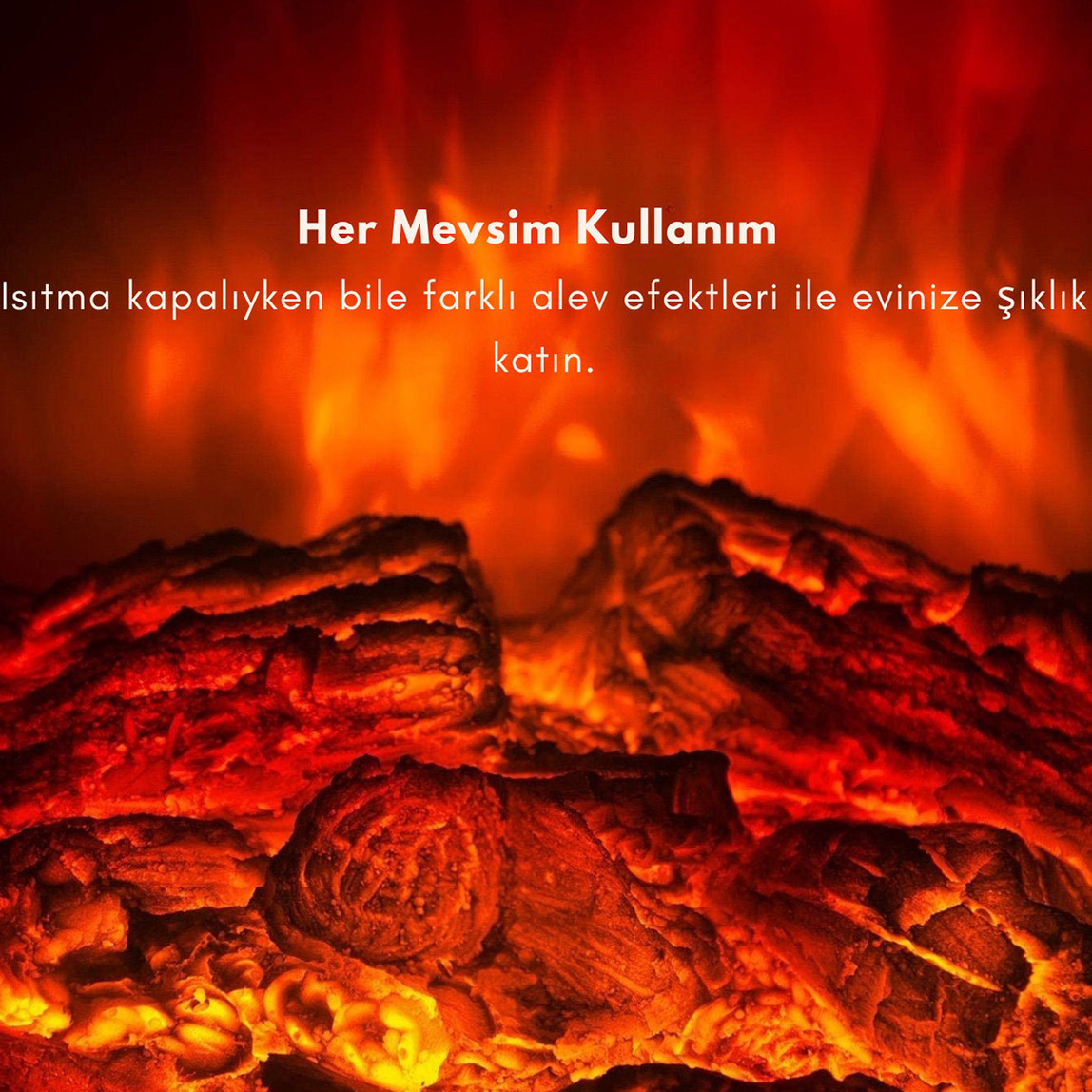    Dlc 1800W Madera Şömine Wifi EA2215HW 