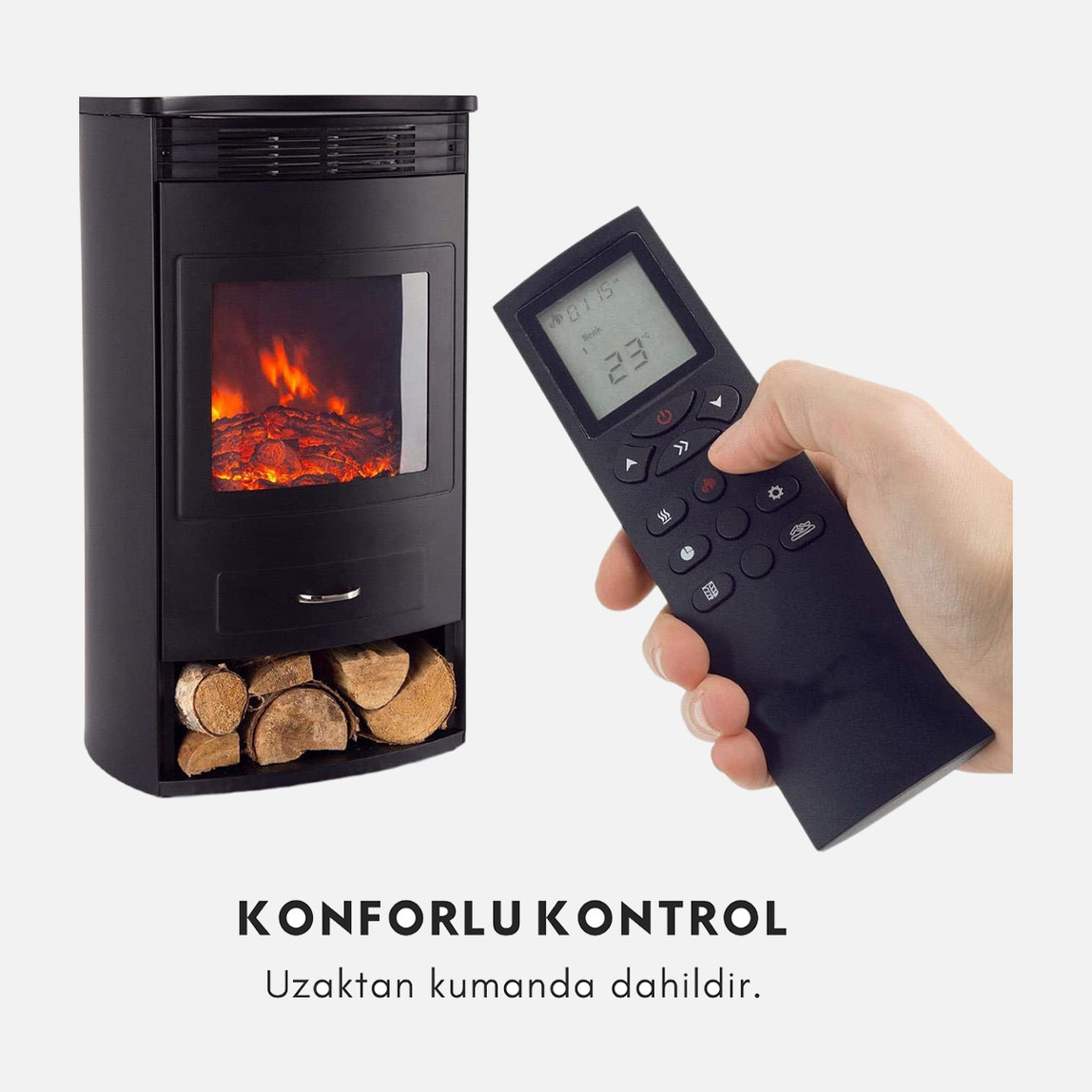    Dlc 1800W Madera Şömine Wifi EA2215HW 