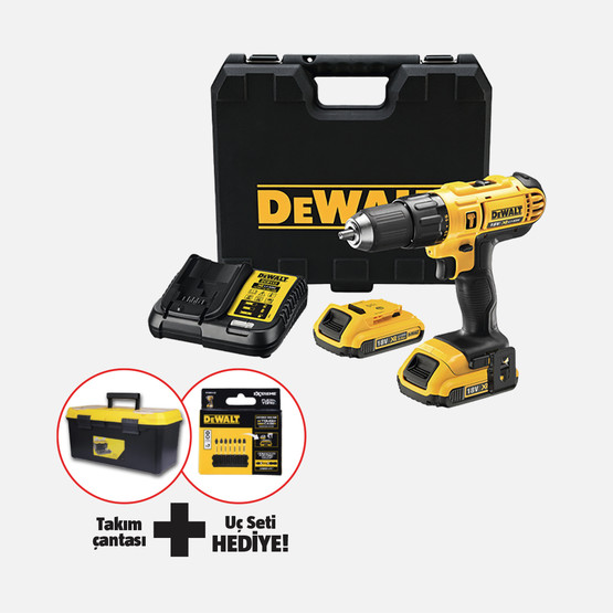 Dewalt Dcd776D2-Tr 18V 2 Ah Li-İon Şarjlı Darbeli Matkap