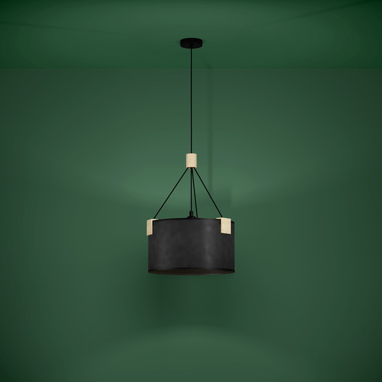 Eglo Potosi E-27 Sarkıt Avize Siyah