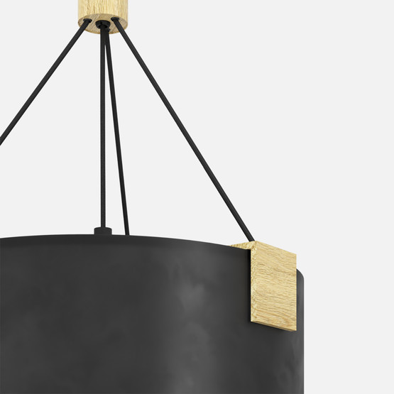 Eglo Potosi E-27 Sarkıt Avize Siyah