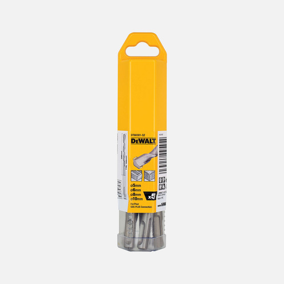Dewalt Dt60301-Qz Sds-Plus 2-Cutter Matkap Ucu Seti (5 Parça)